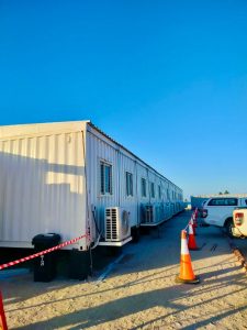 Containerized Office Building Completed in Mozambique | Spacemaker (UAE) and Byrne Technical Services (KSA)